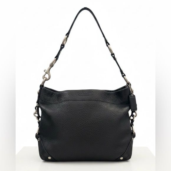Coach Handbags - Vintage Y2K Coach Carly Medium Slouchy Black Pebbled Leather Hobo Shoulder Bag